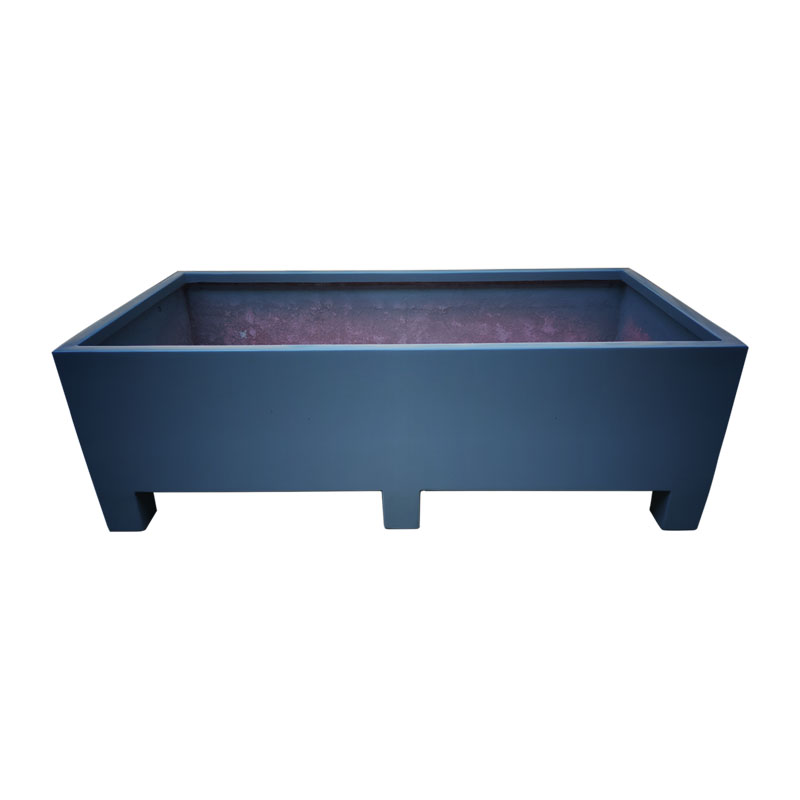 frp rectangular Cuboid Planter with stand legs