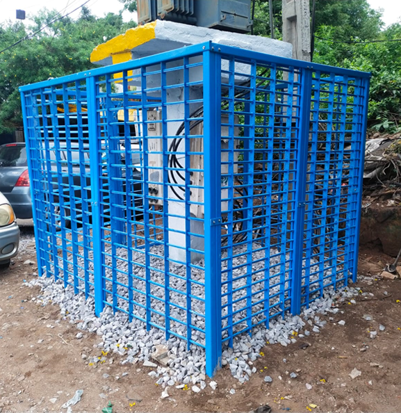 frp fencing for public exposed transformers